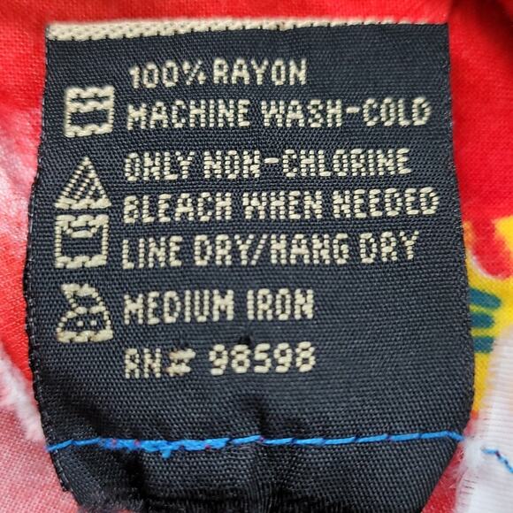 IN GEAR Sleeveless Orange Red Tropical Sea Dress with Fringe size Small - Picture 8 of 8